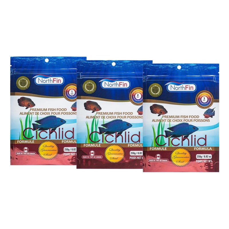 Northfin Cichlid Formula Fish Food â€“ Slow Sinking Pellets for Cichlids (3mm, 250g) | Premium High-Protein, All-Natural Cichlid Diet to Enhance Color & Growth â€“ No Fillers, No Hormones, Made in Canada - Image 4